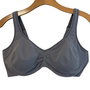 Olga Gray Soft Cup Underwire Bra Size 40D